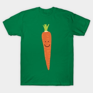 Happy Carrot Smiley Face T-Shirt